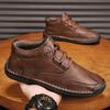 Men’s High-top Leather Casual Shoes