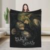 Игровое Аниме одеяло Black Souls  Дорожное фланелевое плед для домашнего декора Теплое Индивидуальное Качественное Покрывало Подарок на День Рождения
