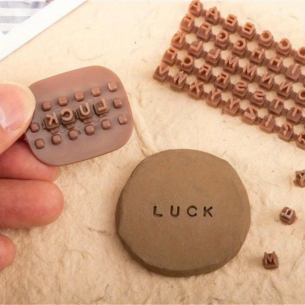 Керамические инструменты для творчества | Подходят для керамики/полимерной глины/глины/мыла, Включают штампы с буквами, штампы с цифрами, штампы с символами, формы для ручного изготовления мыла