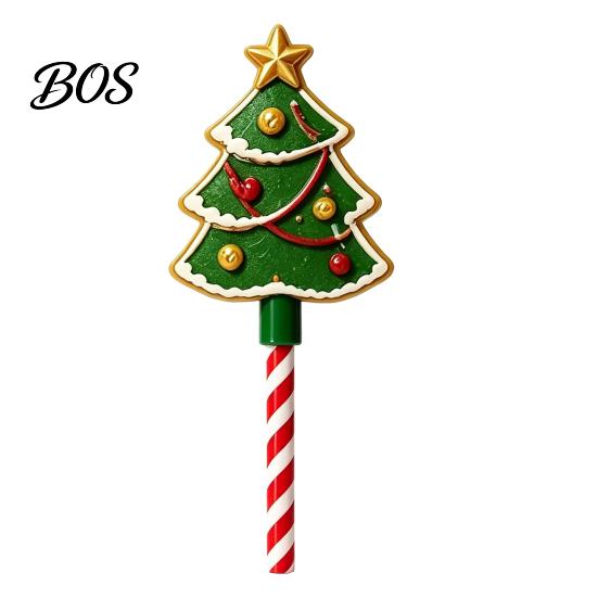 Snowflake Design Tap Wand Christmas Wand, Contactless Payment Credit Card Holder with Candy Stocking Filler Cane Handle, 3D Printed Holiday