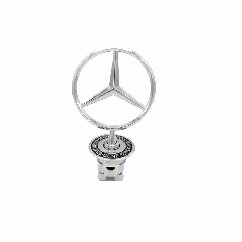 AABIE1 Hood Grille Chrome Star Emblem Logo Mounted Star Front Hood Ornament For Mercedes Benz W204 W205 W203 W211 W212 W213 W201 W210