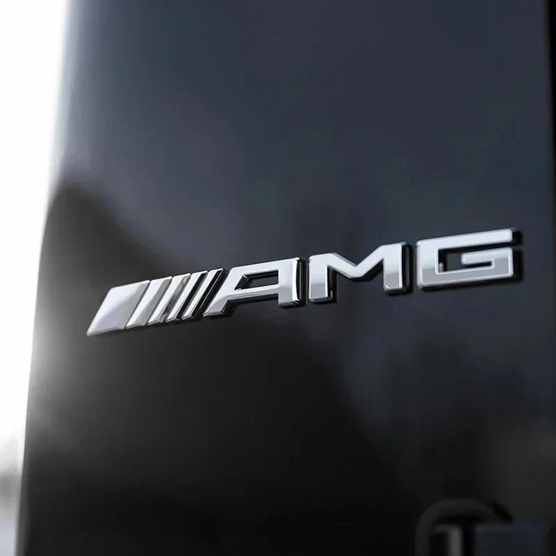 XCCWN1 For Mercedes Benz Metal Car 3D Rear Letter Emblem Trunk Sticker for Mercedes benz AMG C E S GLE CLC Class W204 W203 W205 W124 W2