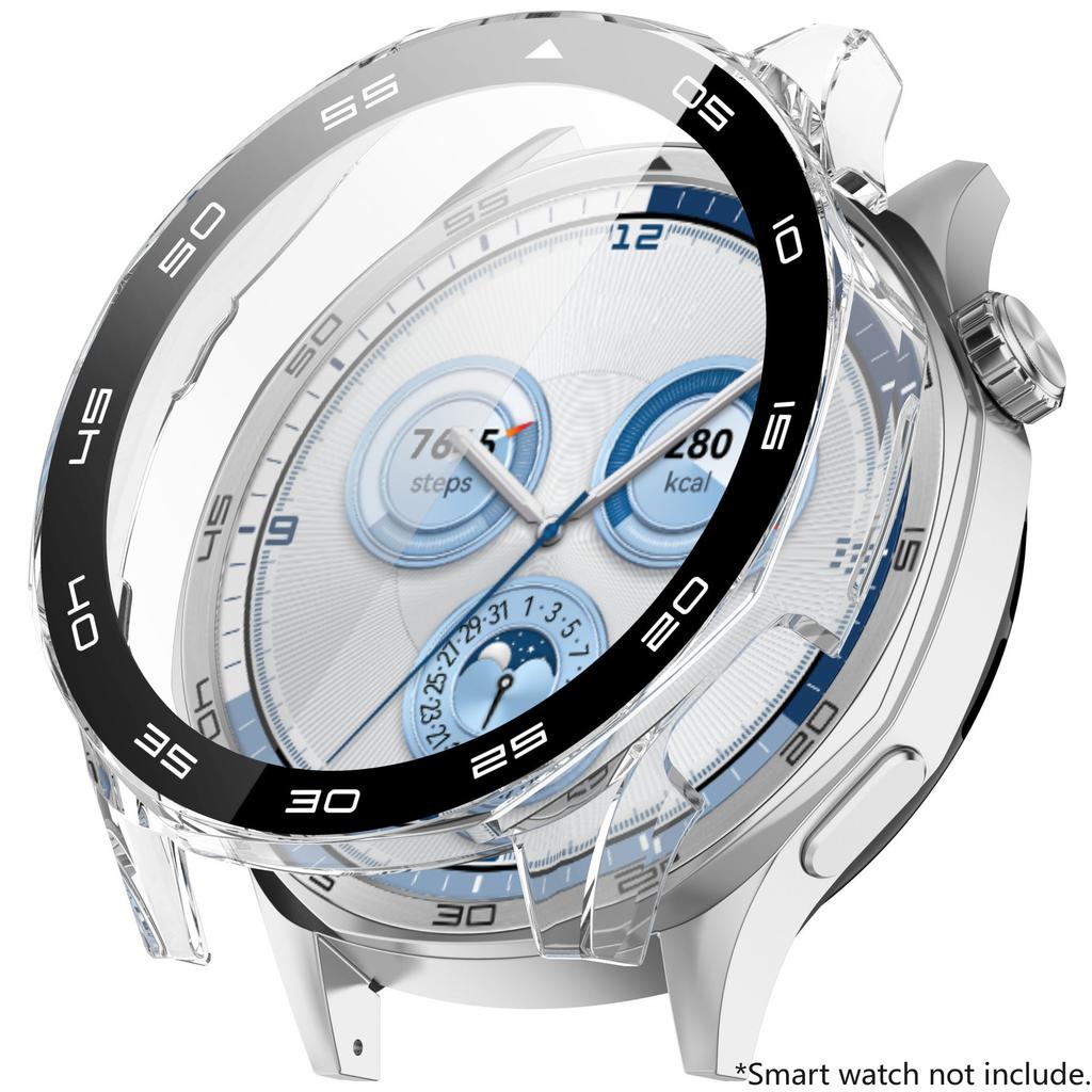 Защитный чехол-пленка из закаленного стекла для Huawei Watch GT 5 46 мм Жесткий защитный бампер из поликарбоната для Huawei GT5 46 Аксессуары