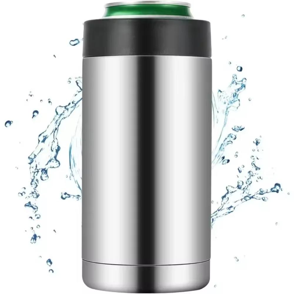 Double Wall Beer Bottle Cold Keeper 12/14/16 Oz Cola Can Cooler Insulated Beer Cooler Outdoor