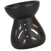 Black Ceramics Aromas Diffuser Wax Melt Burners Oil Warmer Tealight Candle Holder for Relaxation In Bedroom or Studios