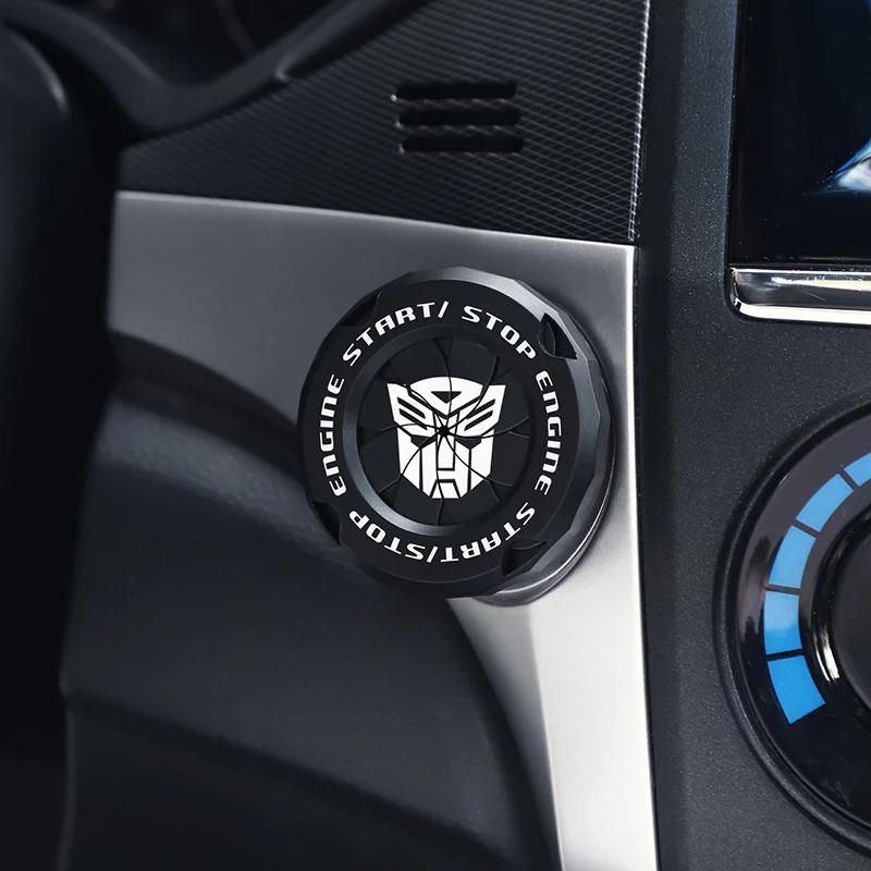Крышка кнопки запуска и остановки автомобиля Onekey, декоративная наклейка для салона автомобиля, защитный чехол для переключателя зажигания и запуска двигателя, мотоциклетное кольцо StartRing