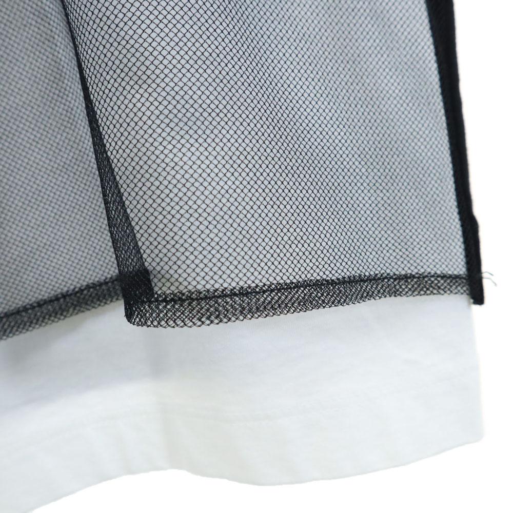 Неиспользованная футболка DSQUARED2, сделано в Италии, с коротким рукавом, сетчатая, многослойная, XS, черная, мужская, б/у