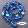 Синий кристаллический блестящий камень круглые бусины для изготовления ювелирных изделий