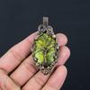 Tree Of Life Stichite Gemstone Pure Copper Wire Wrapped Handmade Pendant Jewelry For Gift
