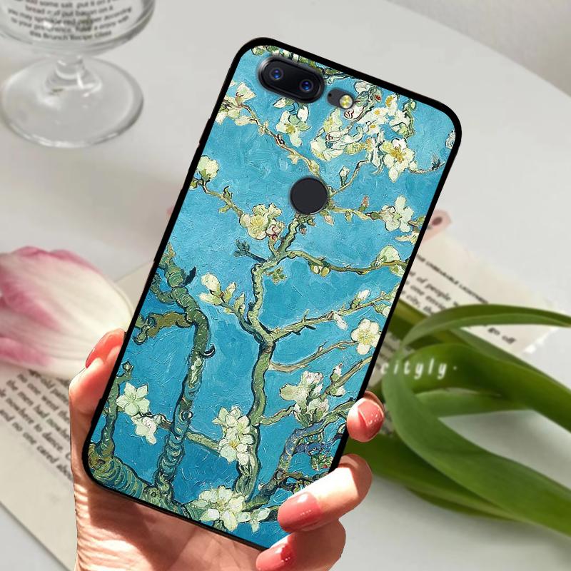 For OnePlus 5T Case 5 T Soft Silicone Cool Animal TPU Black Covers For One Plus 5T A5010 Bumper Color Printing Protective Shell