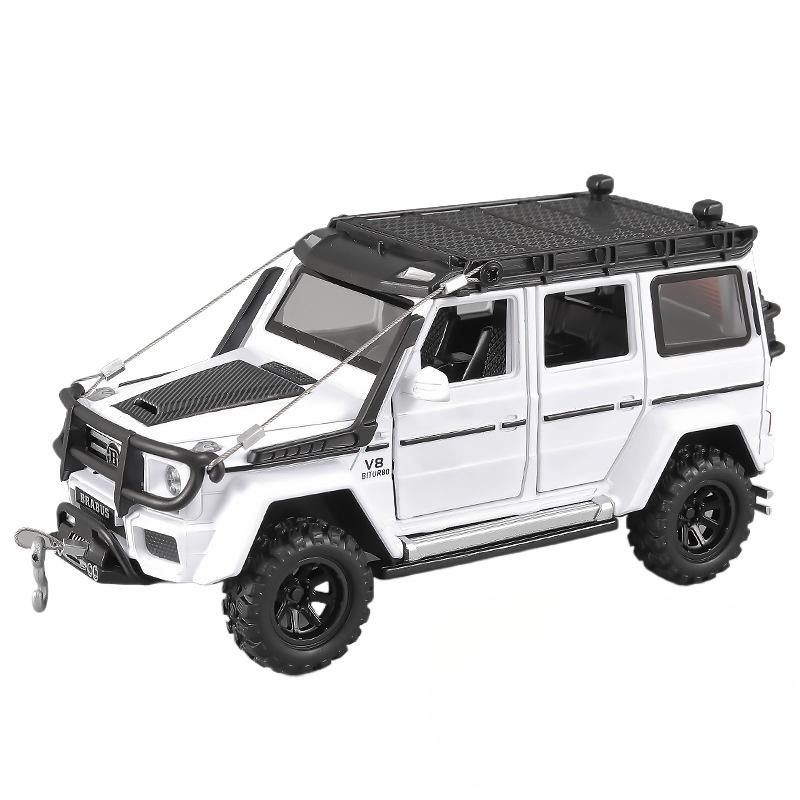 1/32 Benz G550 Adventure 4X4 V8 литая модель автомобиля, автомобили со звуком и светом, детская коллекция игрушек, подарок на день рождения мальчика