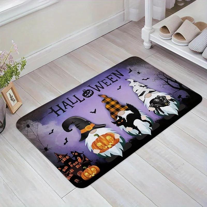 1 шт. Рождественский напольный ковер, коврик для входной двери, декор для двери дома, ковры для ванной комнаты, прихожей, спальни, гостиной, нескользящий коврик для ног