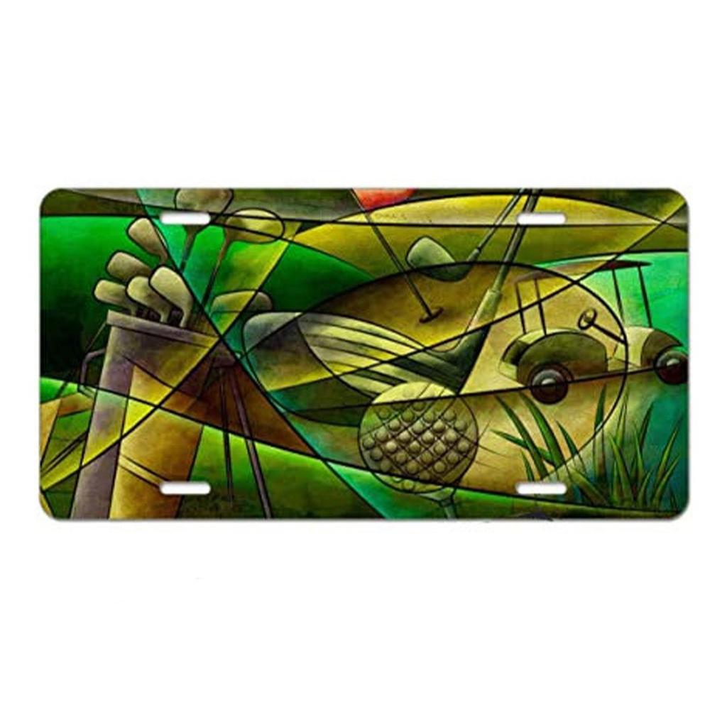 Sublimation Printed US Standard License Plate Metal Sign, 12x6 Inches, Hot-Selling Design