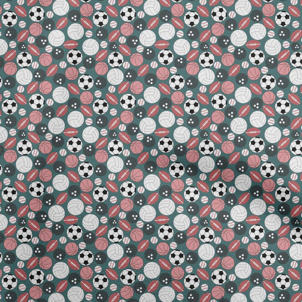 oneOone Cotton Flex Brown Fabric Sports Craft Projects Decor Fabric Printed By The Yard 40 Inch