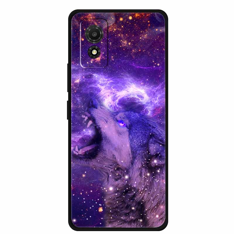 Phone Case For TCL 501 Case TCL501 Painted Cat Silicone Protective Cover for TCL 501 T433D 2024 Bumper Protector Fundas Coque