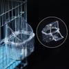 Прозрачная брызгозащищенная кормушка для птиц-попугаев