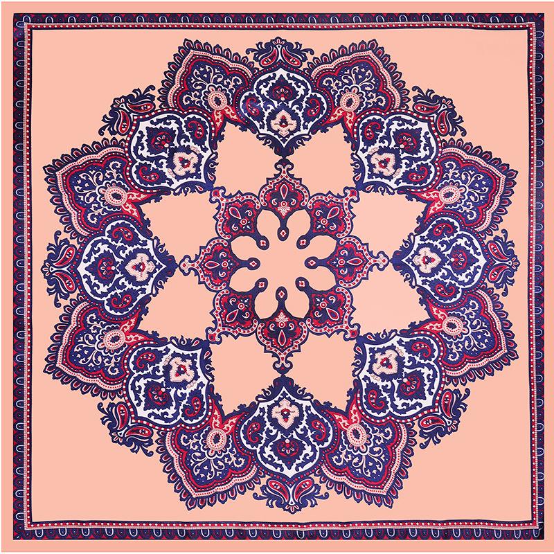 Высококачественные роскошные шелковые шарфы, повязка на голову, шарфы, шейный шарф для женщин, шелковый шарф с цепочкой, женская декоративная шаль