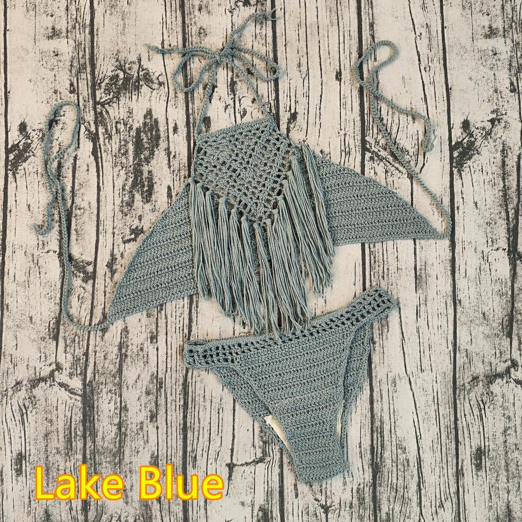 Handmade Crochet Bikini with Tassels