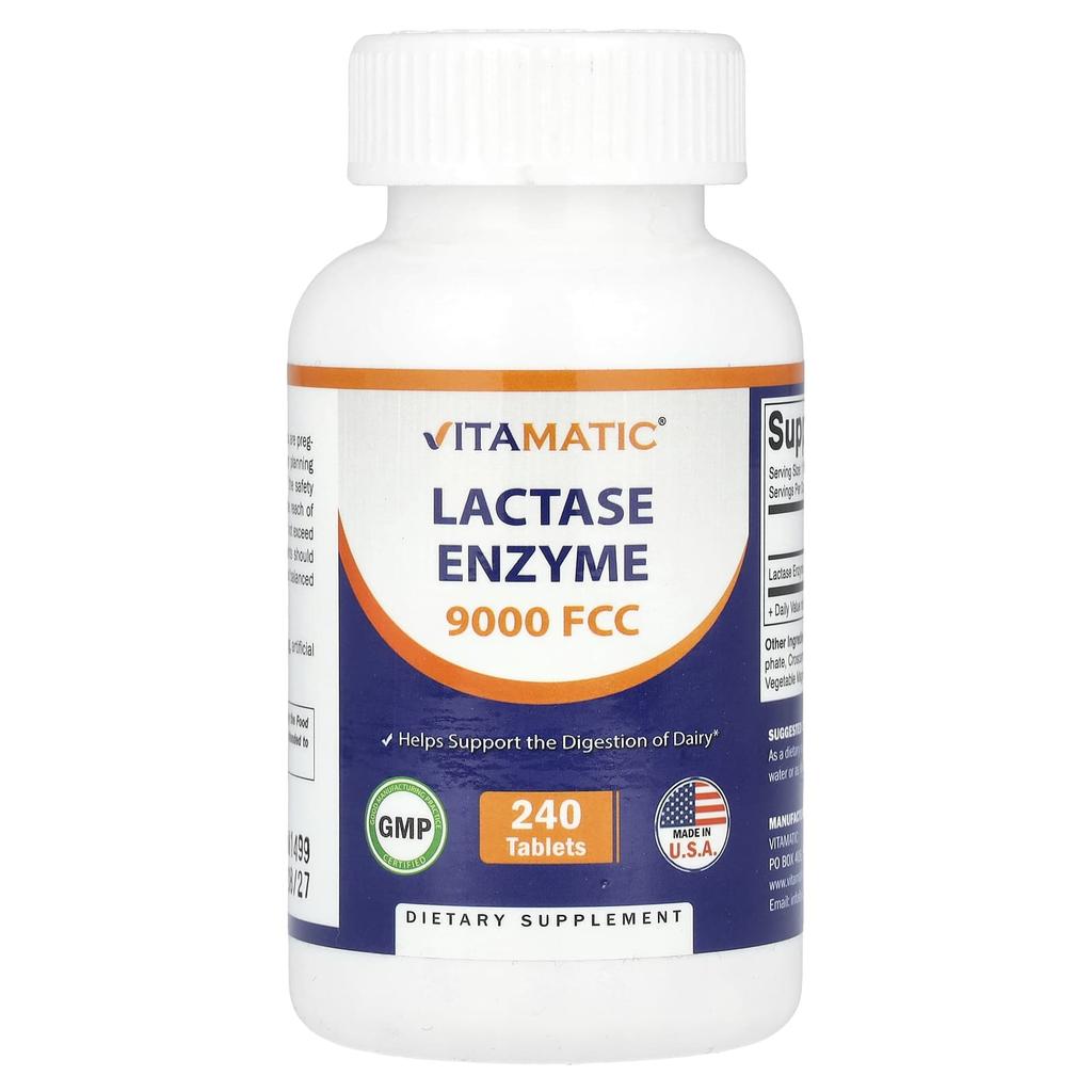 Lactase Enzyme, 9,000 Fcc, 240 Tablets