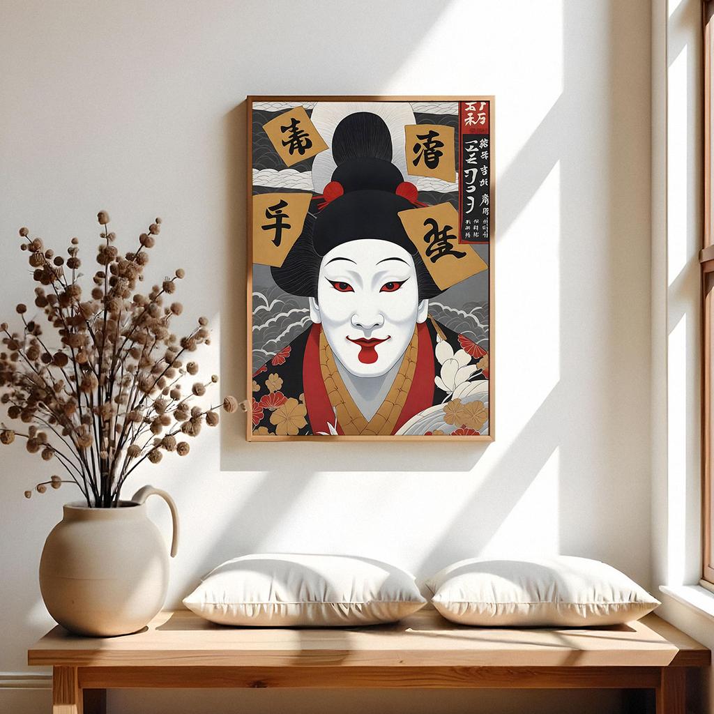 Plakat plakaty japońskie portret