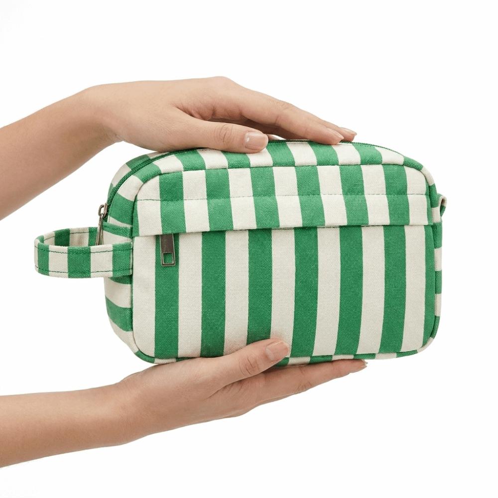 Waterproof Oxford Fabric Toiletry Organizer Zipper Cosmetic Pouch Convenient Storage Bag  Home