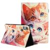 For Lenovo Tab M11 Tablet Case Litchi Texture Pattern Printing Leather Cover Auto Sleep/Wake with Card Holder