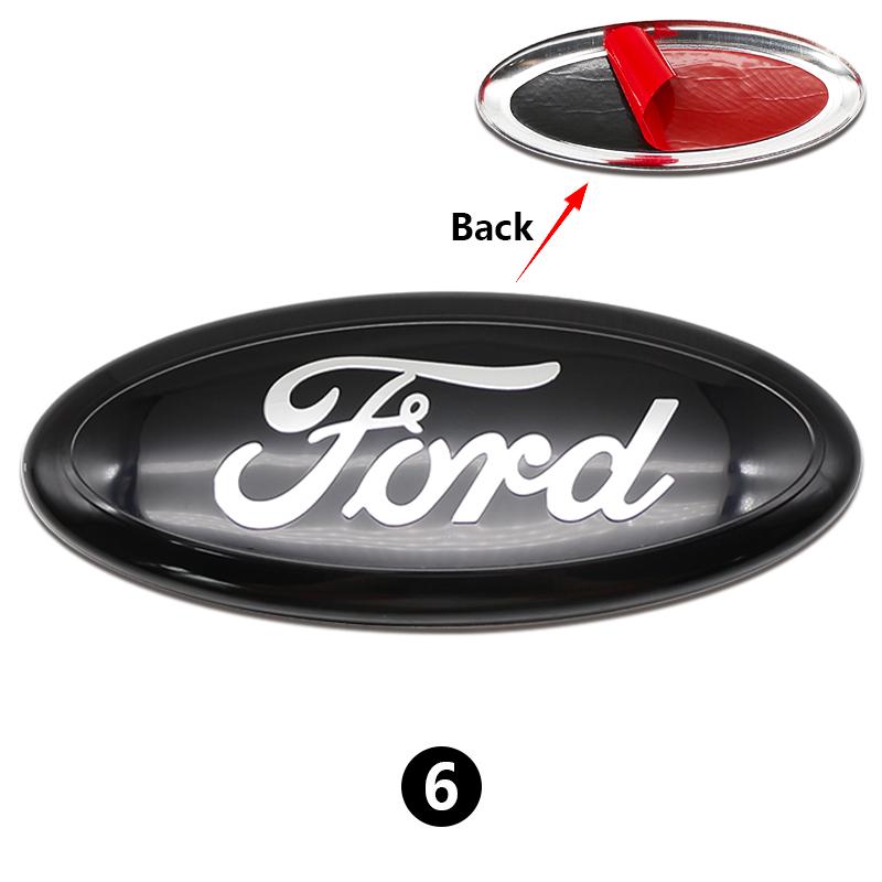 3D Aluminum Front Rear Badge Emblem Overlay 22.5cm For Ford F150 Ranger Explorer Transit Auto Truck Tuning Styling Accessories