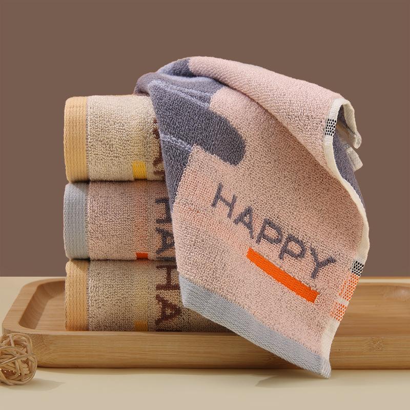 Хлопковое квадратное полотенце 25*25 см, утолщенное домашнее милое мультяшное цветное тканое жаккардовое маленькое квадратное полотенце