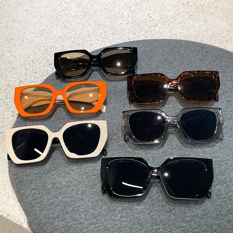 Shades for Men Women Fashion Irregular Oversized UV400 Women Gradient Polygon Sunglasses Big Frame Modern Vintage Eyewear
