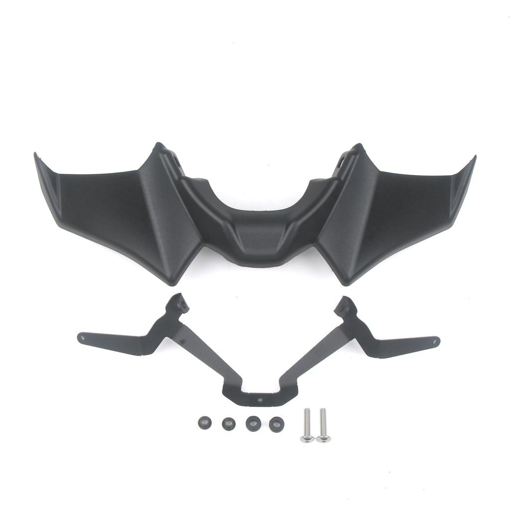 Motorcycle Accessories Black Naked Front Downforce Spoiler Winglet Aerodynamic Wing Kit Spoiler For YAMAHA MT 07 2021 2022 2023