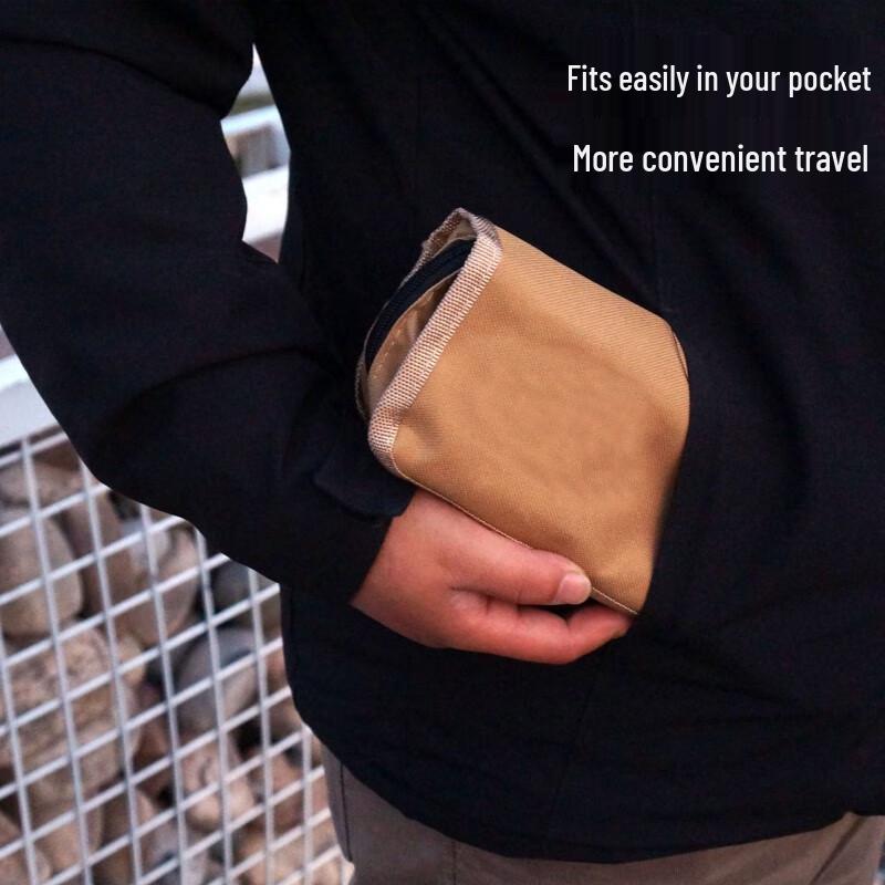 Portable Folding Camping Stool with Pocket