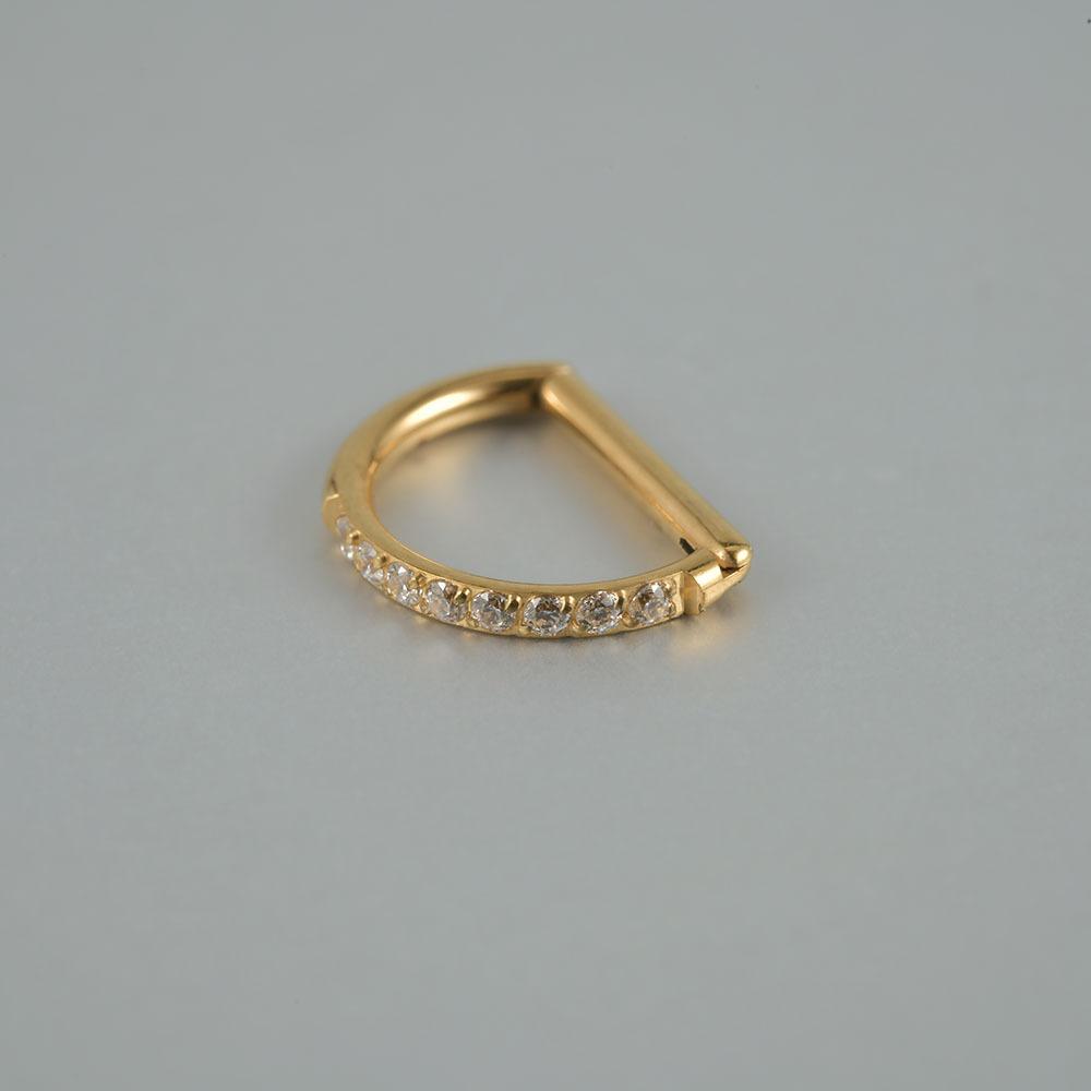 D-образные инфицированные милые кольца для носа с бриллиантами, прозрачные гвоздики для пирсинга ноздрей для женщин и парней