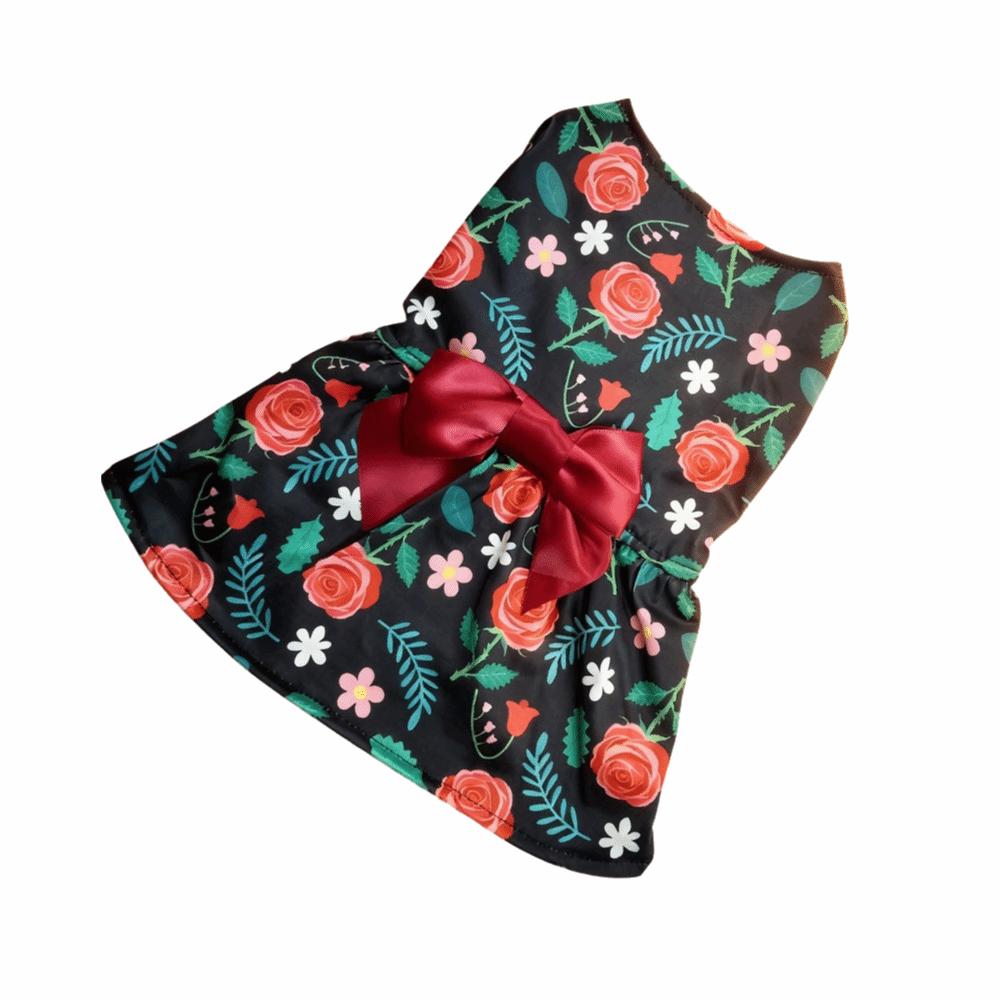 Pretty Summer Dog Clothes Breathable Cute Puppy Clothes Dog Sleeveless Dress Valentine‘s Day