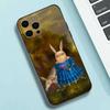 Винтажный Телефонный Чехол Кролик Аристократ Силиконовый Мягкий Для IPhone 17 16 15 14 13 12 11 X XR Plus Pro Max Plus