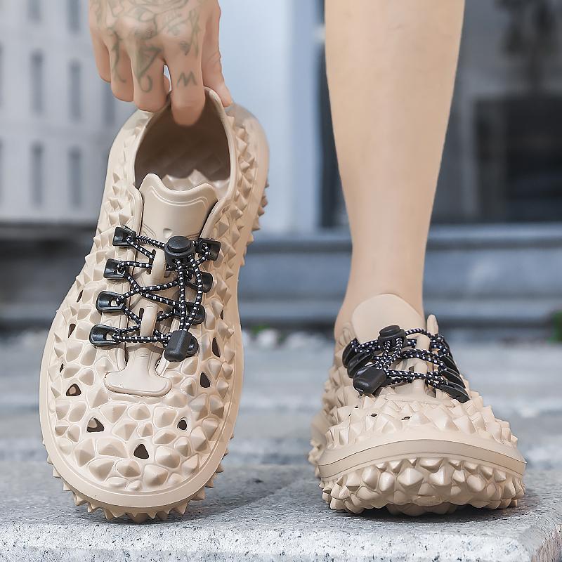 Модные летние мужские сандалии Новые домашние садовые туфли Удобные и легкие мужские тапочки Нескользящие с мягкой подошвой Шлепанцы