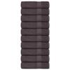 VidaXL Shower Towels 10 Pcs Anthracite 70x140 Cm 100% Cotton, Towel, Set of Bath Towels, Towel 136687