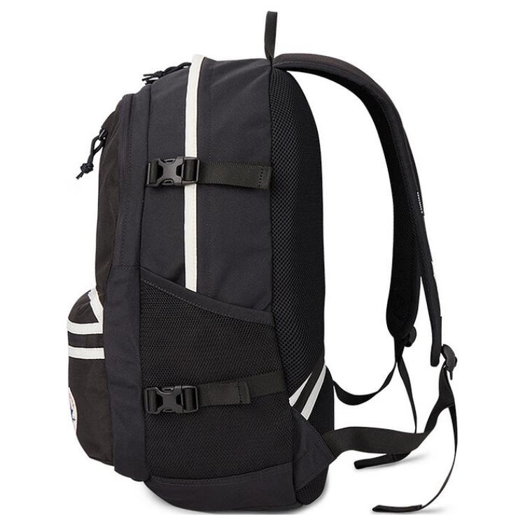 New Converse Polyester Backpack Medium Size Unisex Black 10026647-A09