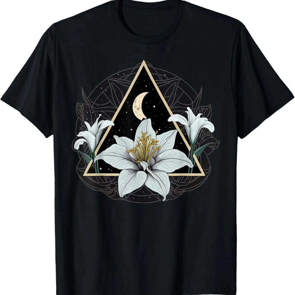 Vintage Moon Lily Flower on Lunar Lily T-Shirt