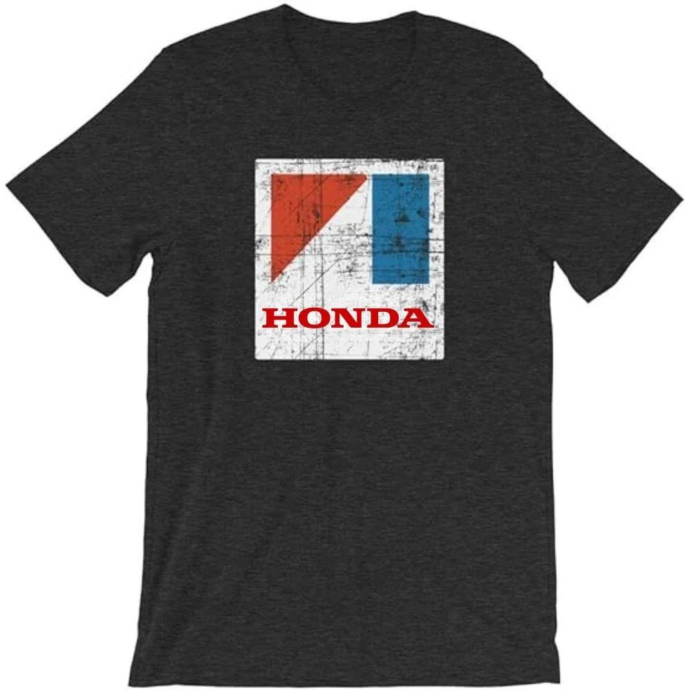 Модная летняя мужская футболка с принтом локомотива Honda для авто- и мотогонок, свободная, с круглым вырезом, с коротким рукавом K2Y