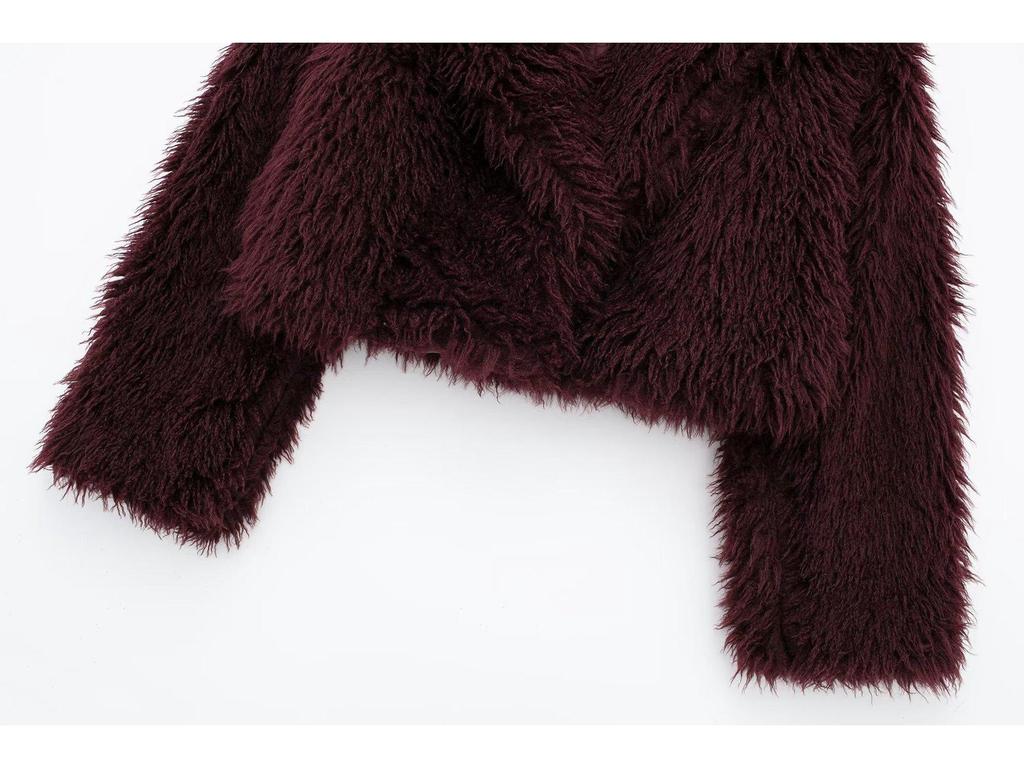 Женская экологичная короткая шуба из искусственного меха: Европейская и американская зимняя мода D69135