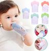 (Projector)Silicone Baby Teething Gloves Baby Anti-eating Hand Molar Stick Toys-Prevent Scratching Gloves On Baby's Hands