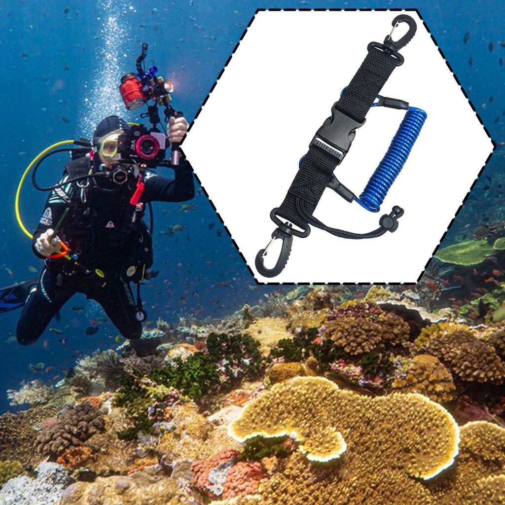 Страховочный шнур для дайвинга, защита от потери, долговечность, аксессуары с быстросъемной пряжкой, многофункциональный для