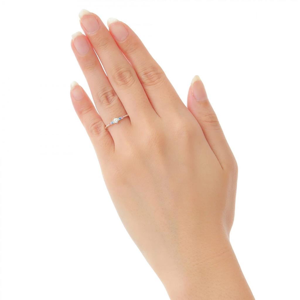 THE KISS 7 Little Mermaid Disney Princess BOX с сообщением Ariel Ring Simple [The Kiss] [Disney Collection] DI-SR1212CZ Нет. [Оригинальная открытка] Женщины