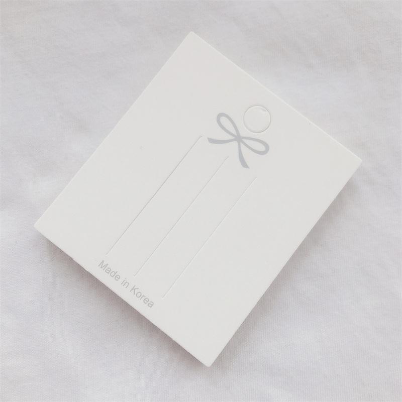 50 шт. милый бант заколка для волос карта упаковка ювелирных изделий сумка бумажная карточка заколка для волос демонстрационная карточка аксессуары для волос упаковка картон