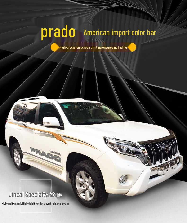 10-20 Новых полос на кузов Prado - Prado 4000 Боковая линия 2700 Наклейки для декора автомобиля