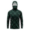 Quick-Dry UV Protection Fishing Hoodie With Face Cover Gradient Print Lightweight Outdoor Sportswear Fall