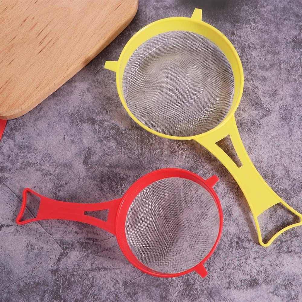 4Pcs/Set Fine Mesh Flour Sieve with Handle Colander Kitchen Tool Scoop Strainer Icing Sugar