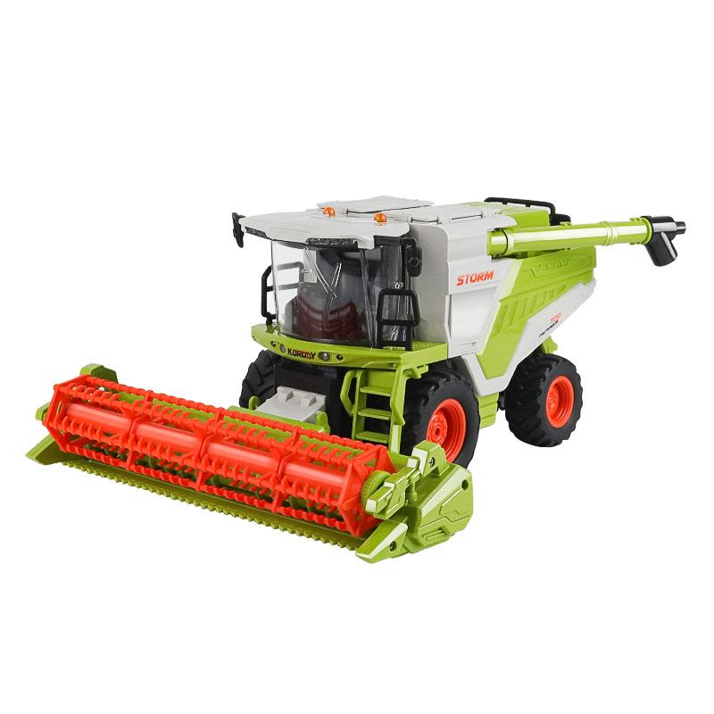 Дистанционное управление распылителем Сельскохозяйственный локомотив Уборочная машина Фермерский автомобиль Трактор Большая инженерная машина Освещение Звуковые эффекты Детские игрушки