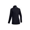 Under Armour Однотонная женская тренировочная куртка с воротником-стойкой, черная 1321442-001
