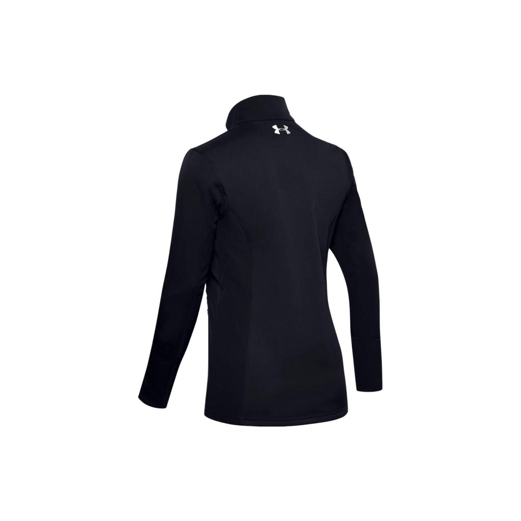Under Armour Однотонная женская тренировочная куртка с воротником-стойкой, черная 1321442-001